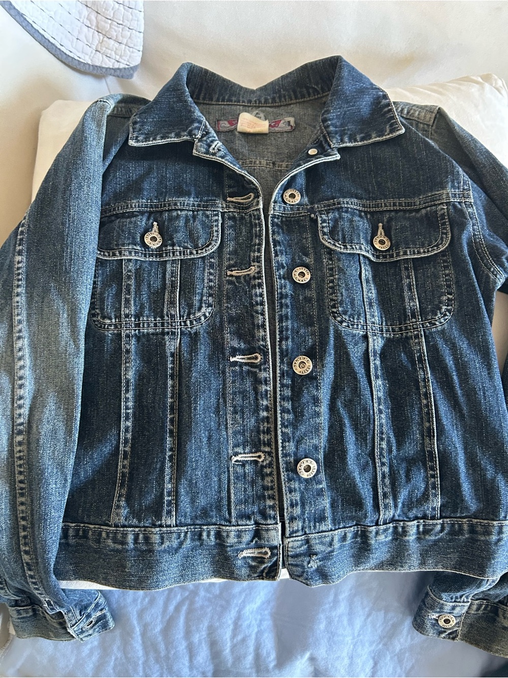 Silver Jeans faded blue denim shirt jacket
